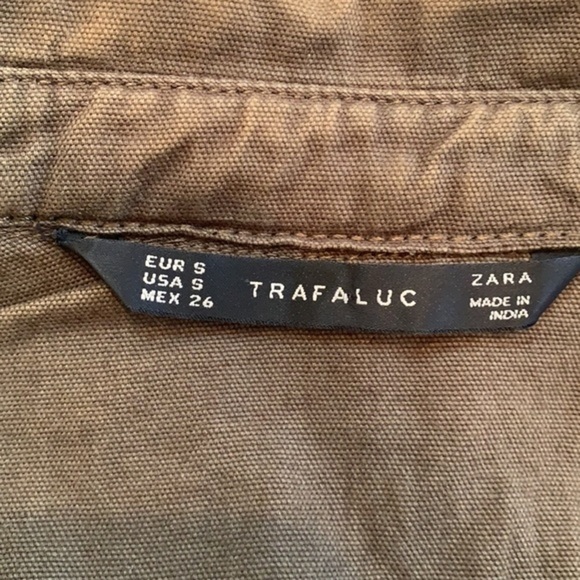 Zara Trafaluc Aztec Embroidered and Hand Beaded Button Up Shirt / Jacket - Picture 7 of 8